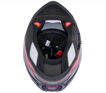 Integralhelm "Stinger R1" - SPEC-X - rot/schwarz/grau